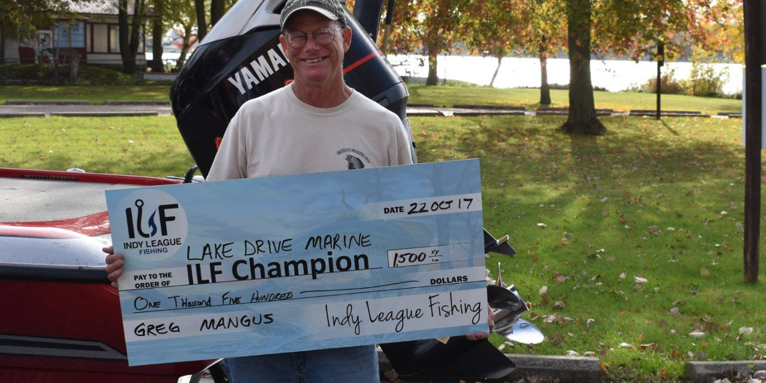 ILF Angler Greg Mangus 2017 Lake Drive Marine Invitational Champion